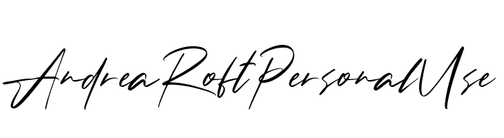 Andrea Roft Personal Use  नि: शुल्क फ़ॉन्ट्स डाउनलोड