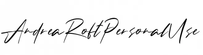 Andrea Roft Personal Use  Descarca Fonturi Gratis
