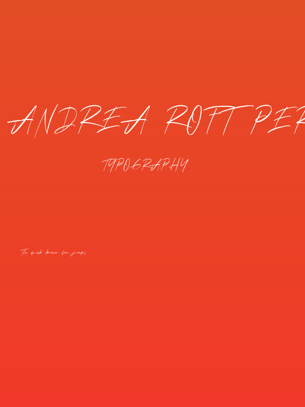 Andrea Roft Personal Use Poster