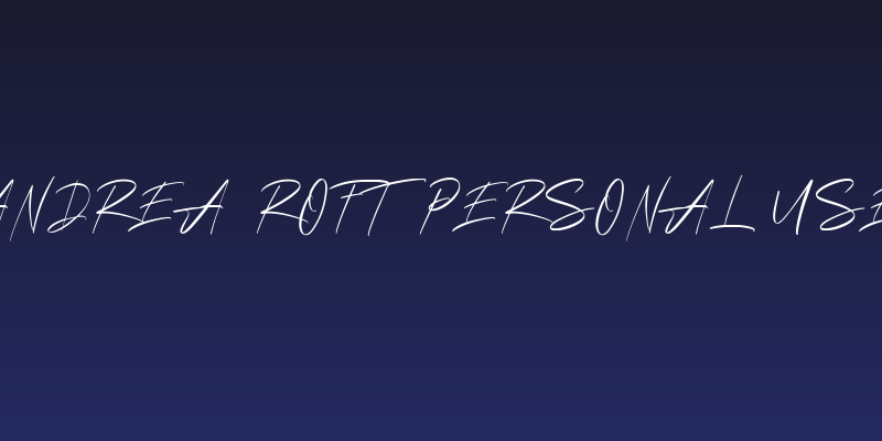 Andrea Roft Personal Use Social Header