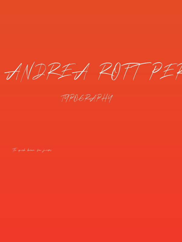 Andrea Roft Personal Use Poster