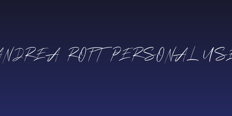 Andrea Roft Personal Use Social Header