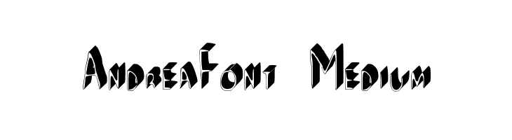 AndreaFont Medium Schriftart