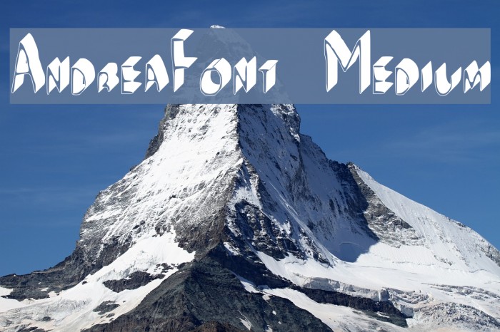 AndreaFont Medium Font examples