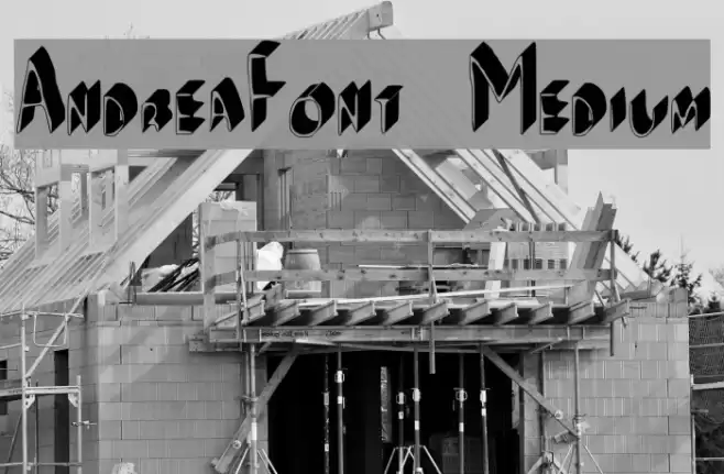 AndreaFont Medium Schriftart examples