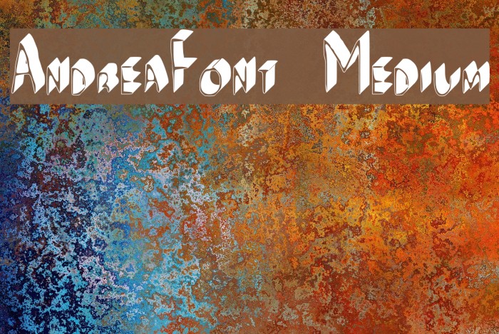 AndreaFont Medium Font examples