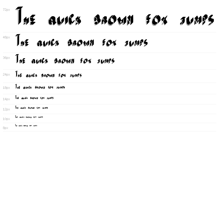 AndreaFont Medium Waterfall