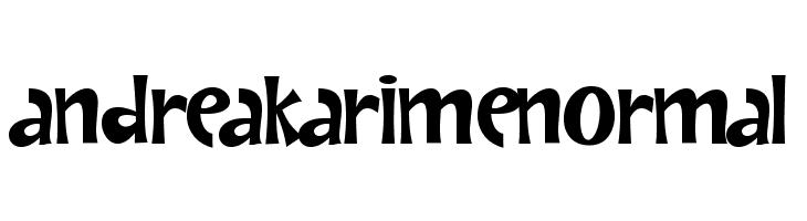 AndreaKarimeNormal Font