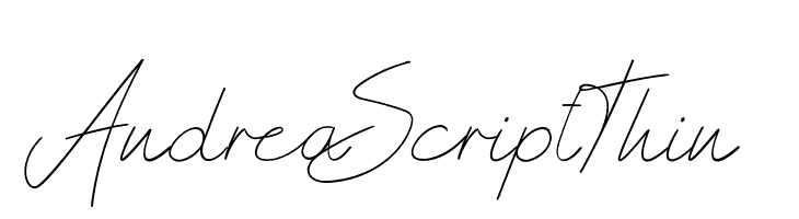 AndreaScriptThin  Frei Schriftart Herunterladen