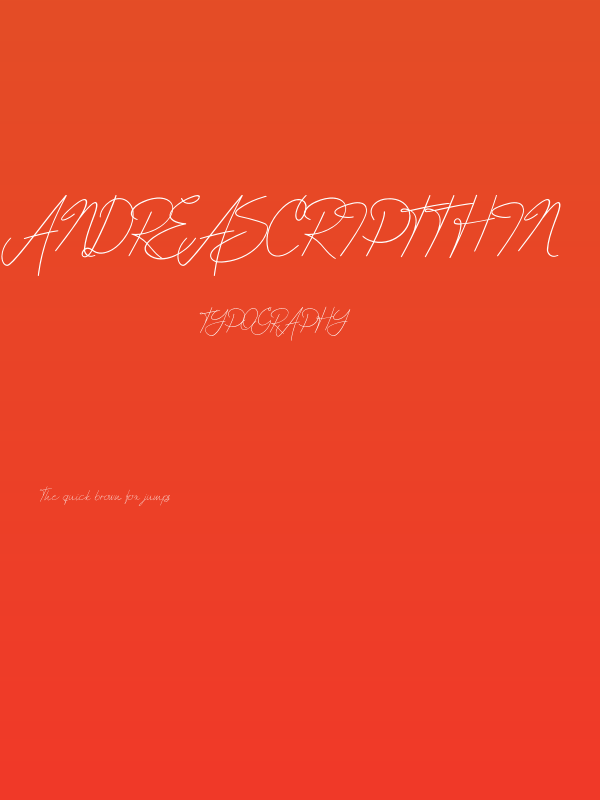 AndreaScriptThin Poster