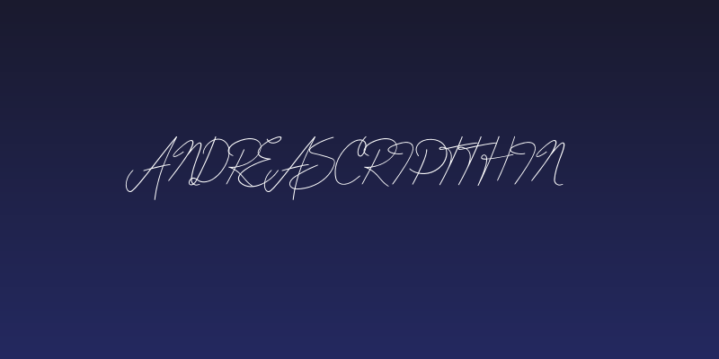 AndreaScriptThin Social Header