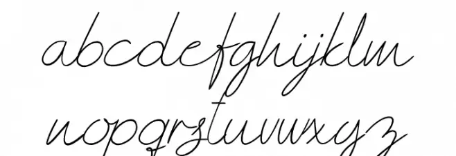 AndreaScriptThin 字体 小写