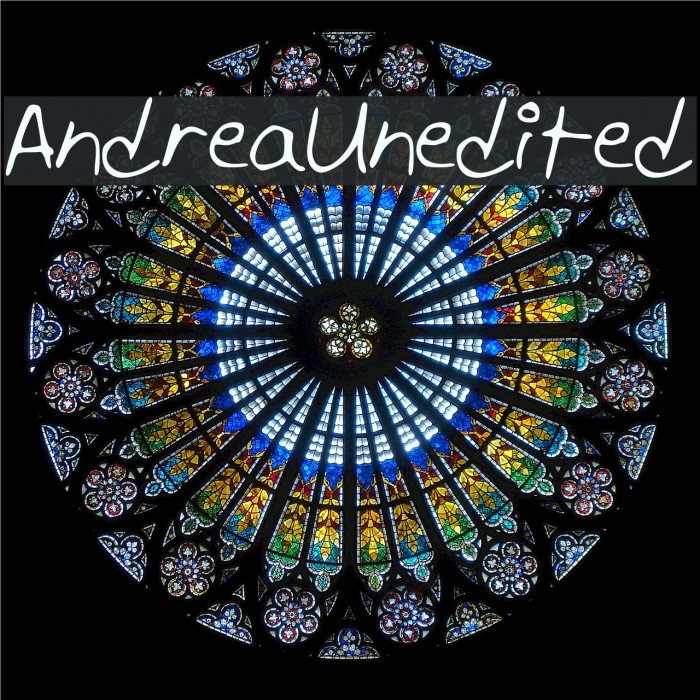 AndreaUnedited Font examples