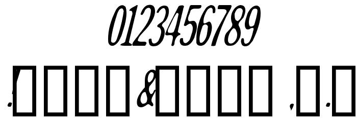 Andreas Sans Cnd Oblique Font OTHER CHARS