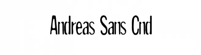 Andreas Sans Cnd  नि: शुल्क फ़ॉन्ट्स डाउनलोड