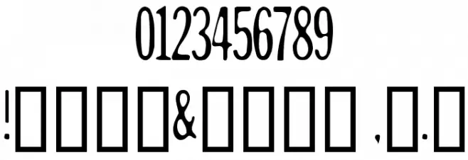 Andreas Sans Cnd Font OTHER CHARS