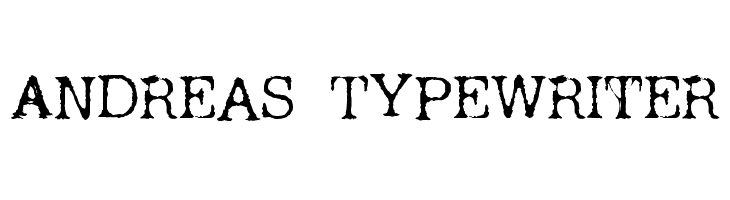 Andreas Typewriter Font