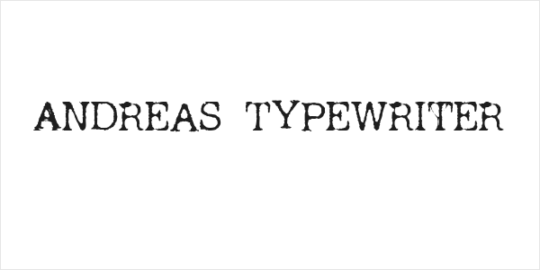 Andreas Typewriter Logo