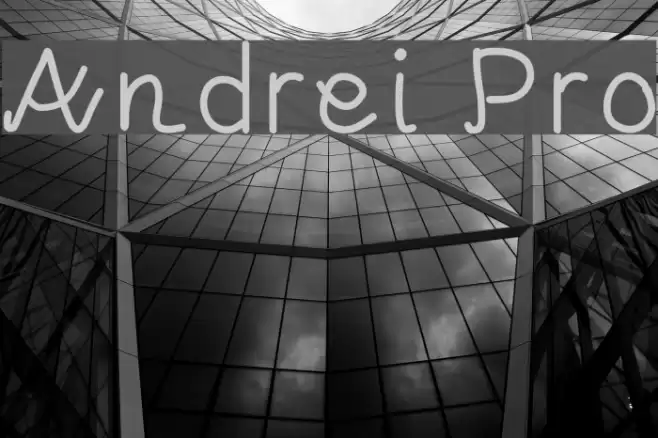 Andrei Pro Font examples