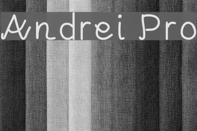 Andrei Pro Font examples