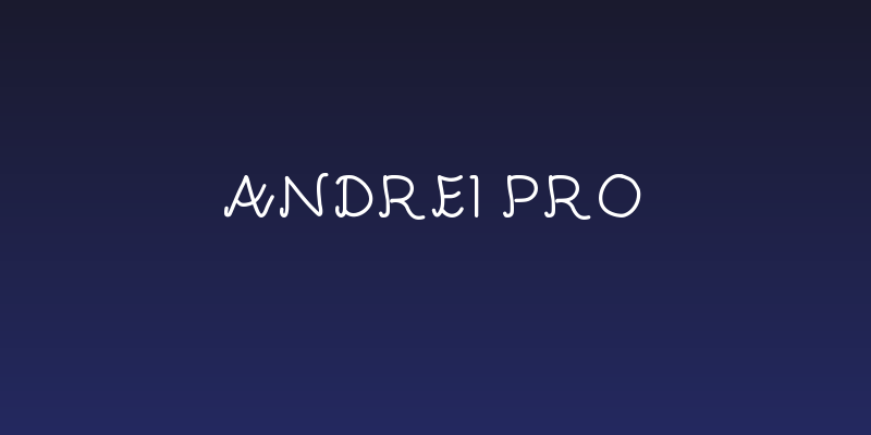 Andrei Pro Social Header
