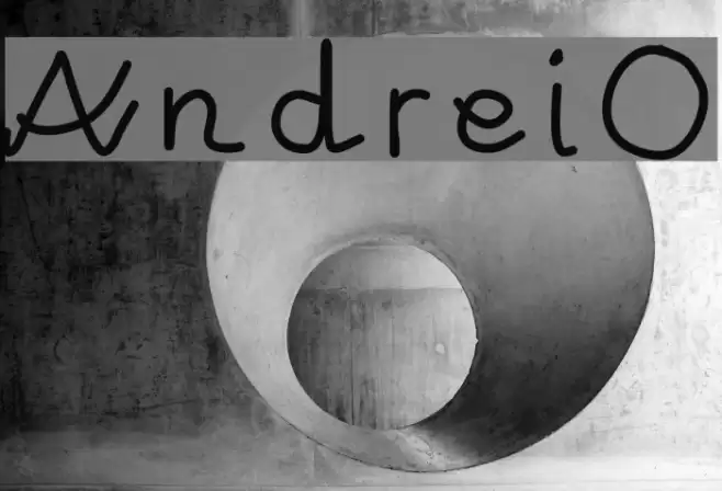 AndreiO Font examples