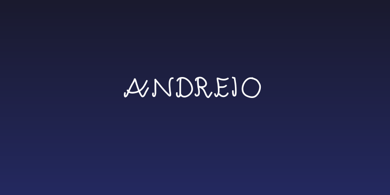 AndreiO Social Header