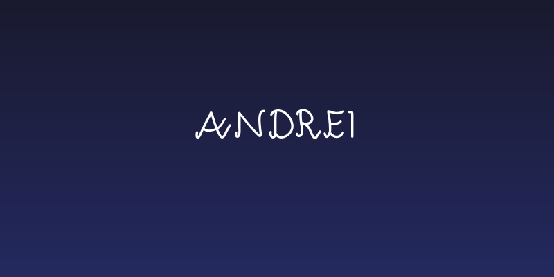 Andrei Social Header