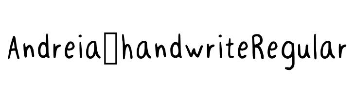 Andreia_handwrite Regular Polices