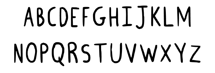 Andreia_handwrite Regular Font UPPERCASE