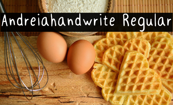 Andreia_handwrite Regular Example 2