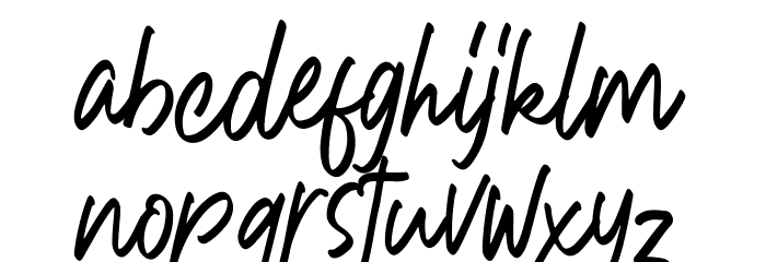 Andrellina Font LOWERCASE
