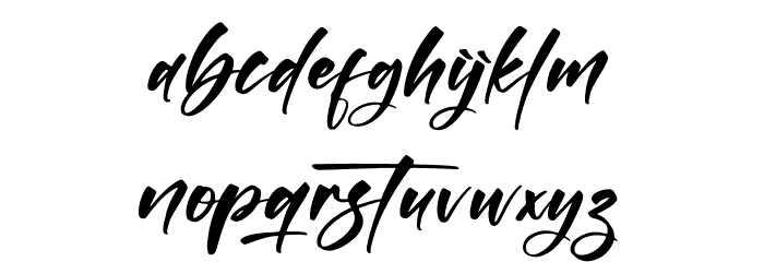 Andresta Montera Font LOWERCASE