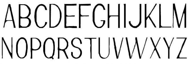Andreus-Regular Schriftart Groß