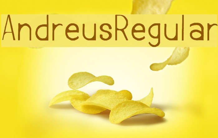 Andreus-Regular Font examples