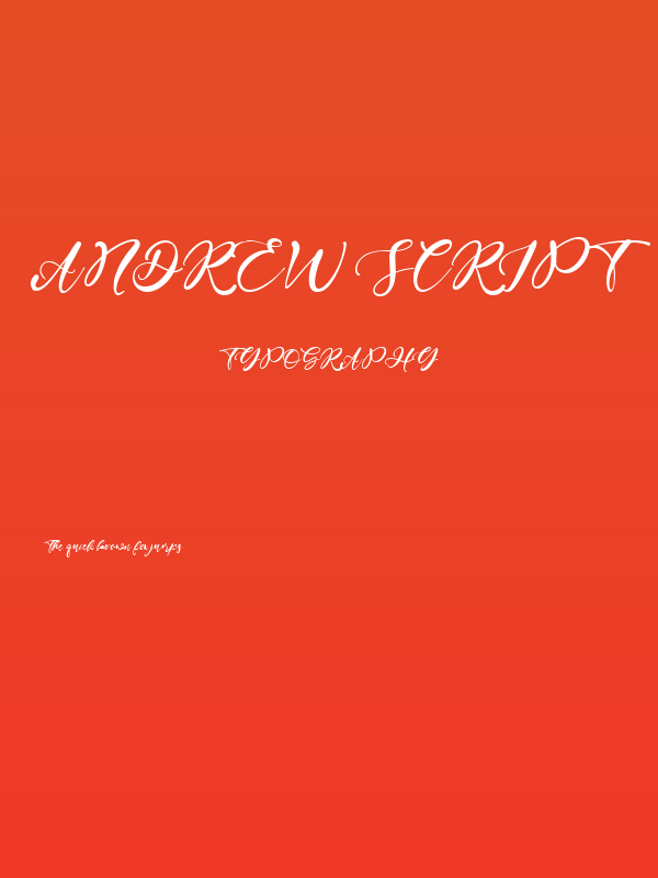 Andrew Script Poster