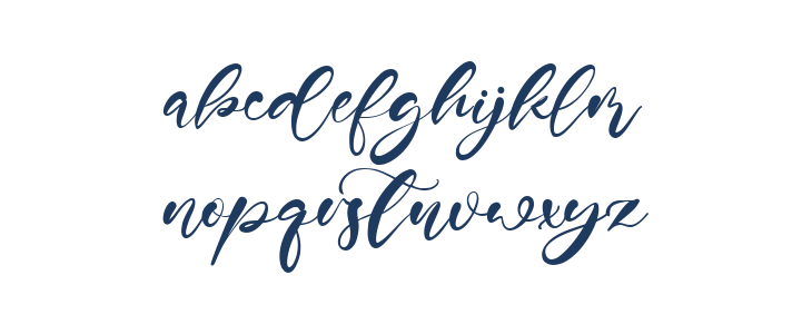 Andrew Script Lowercase