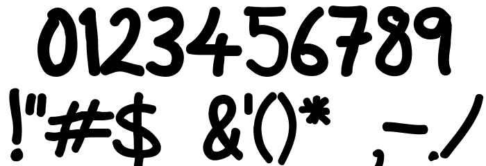 Andrew Ward Font OTHER CHARS