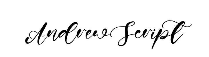 AndrewScript  font caratteri gratis