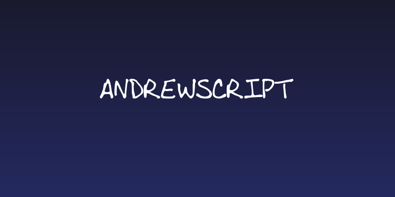 AndrewScript Social Header