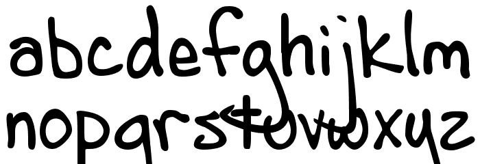 AndrewScript Font LOWERCASE