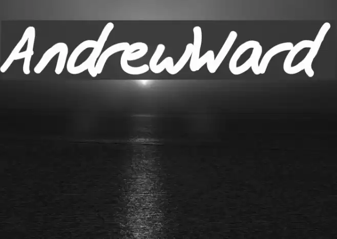 AndrewWard Schriftart examples