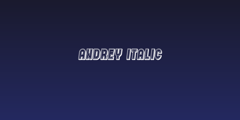 Andrey Italic Social Header