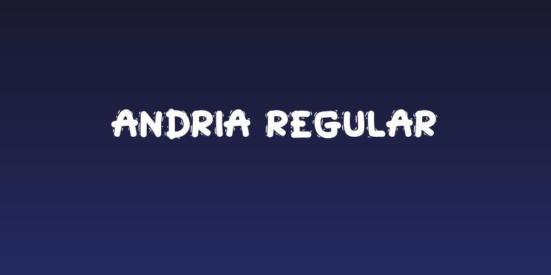 Andria Regular Social Header