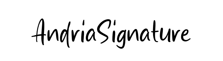 Andria Signature  नि: शुल्क फ़ॉन्ट्स डाउनलोड