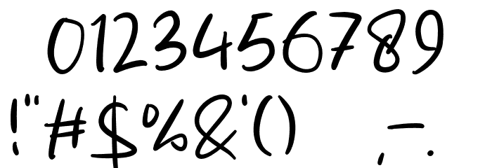 Andria Signature Font OTHER CHARS