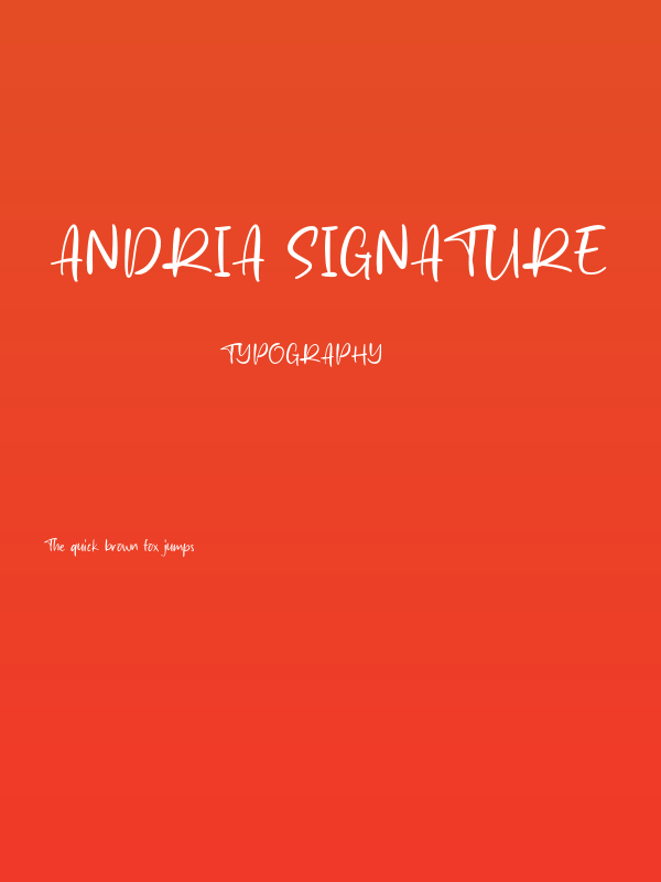 Andria Signature Poster