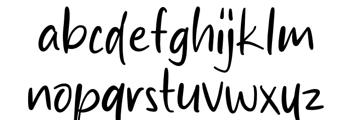Andria Signature Font LOWERCASE