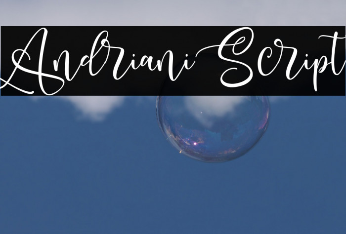Andriani Script Font examples
