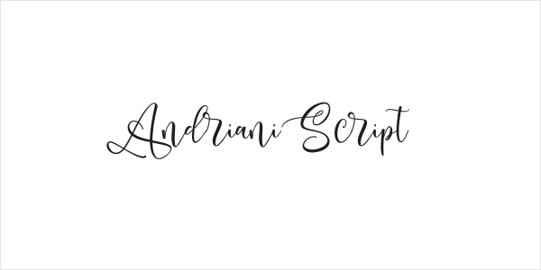 Andriani Script Logo
